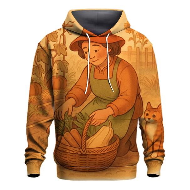 Thankful Garden Harvest Basket designer hoodies