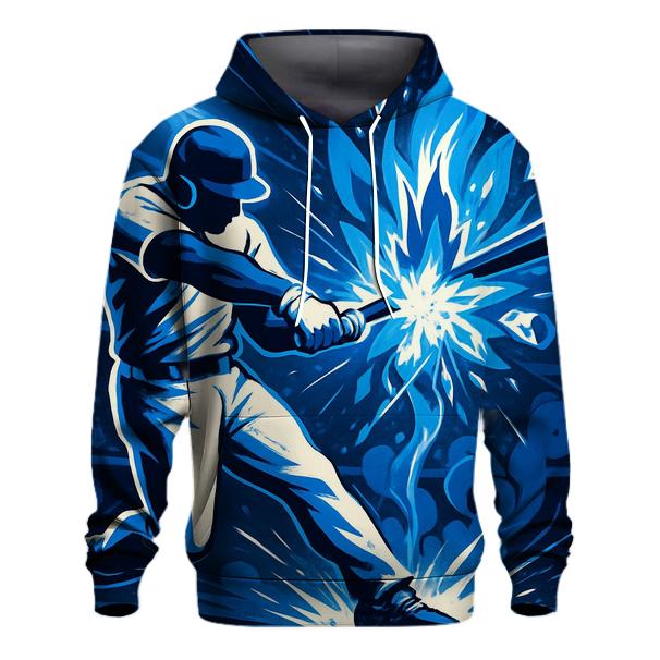 Blue Flame Bat Impact pullover hoodies