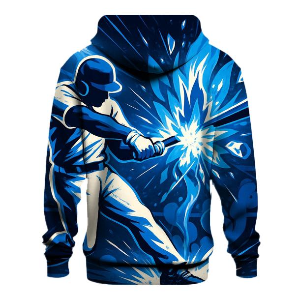 Blue Flame Bat Impact pullover hoodies