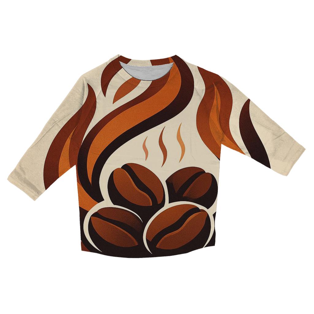 Copper Roast Flames personalized 3/4 sleeve tees