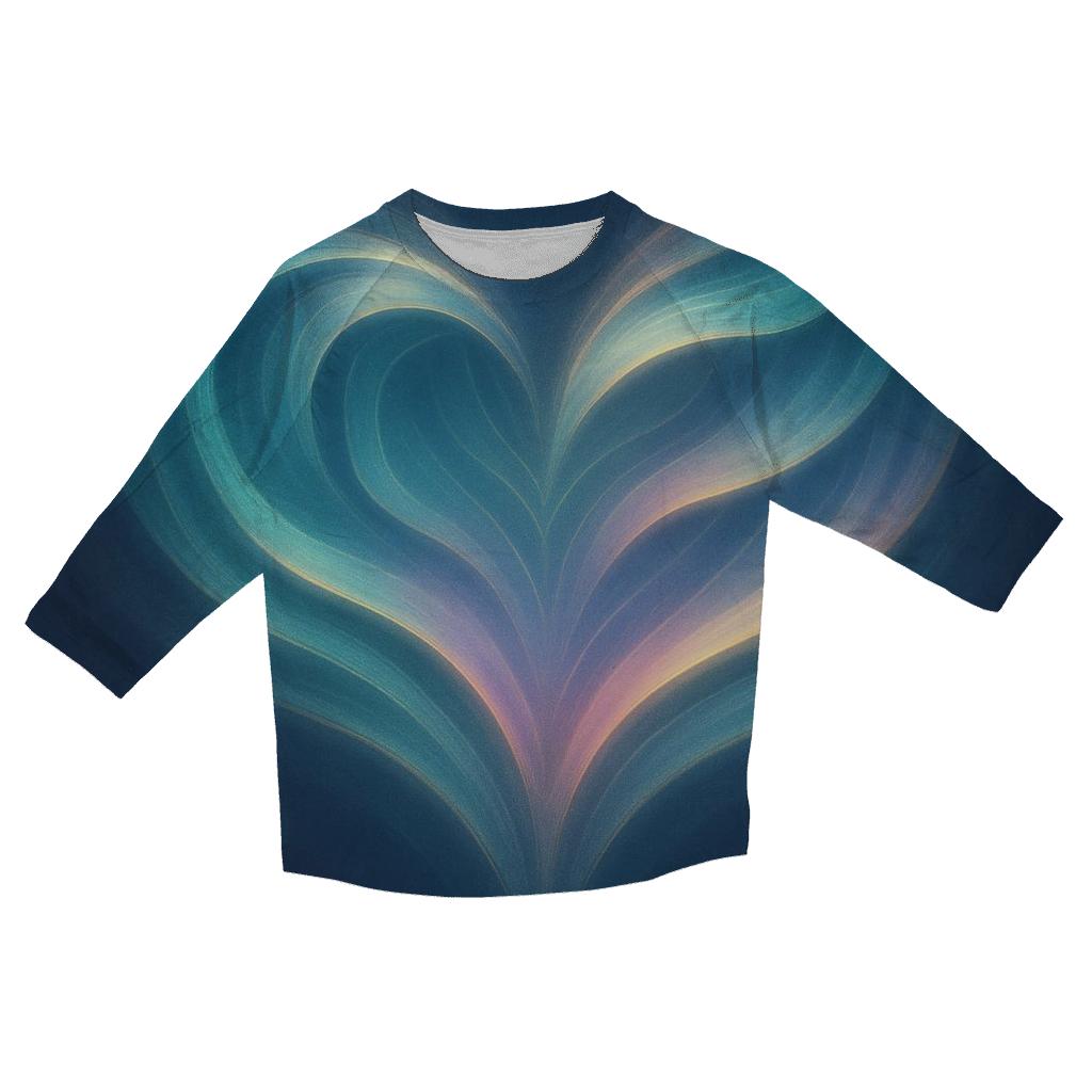 Aurora Heart Resonance custom 3/4 sleeve shirts