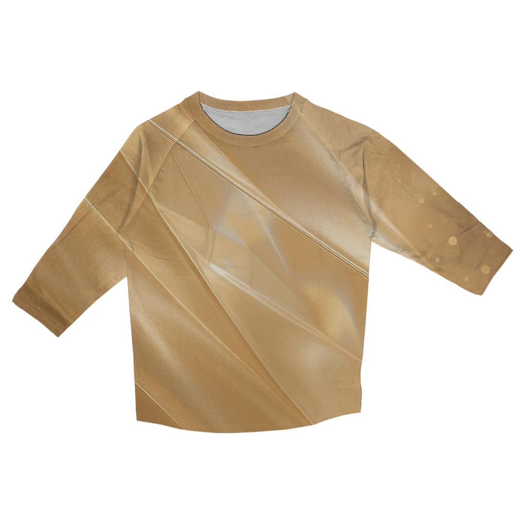 Champagne Prism Veil trendy 3/4 sleeve tops