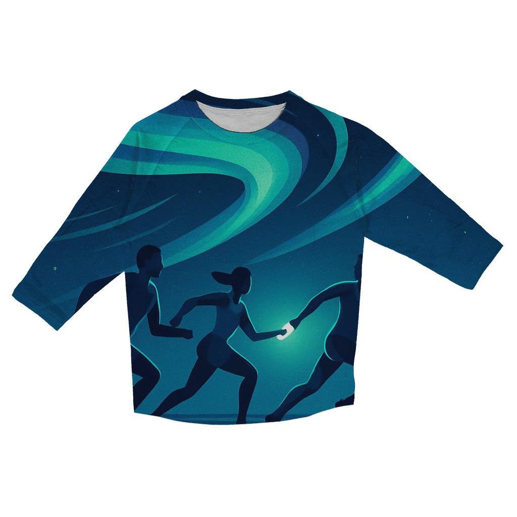 Aurora Sprint Relay casual three quarter sleeve shirts