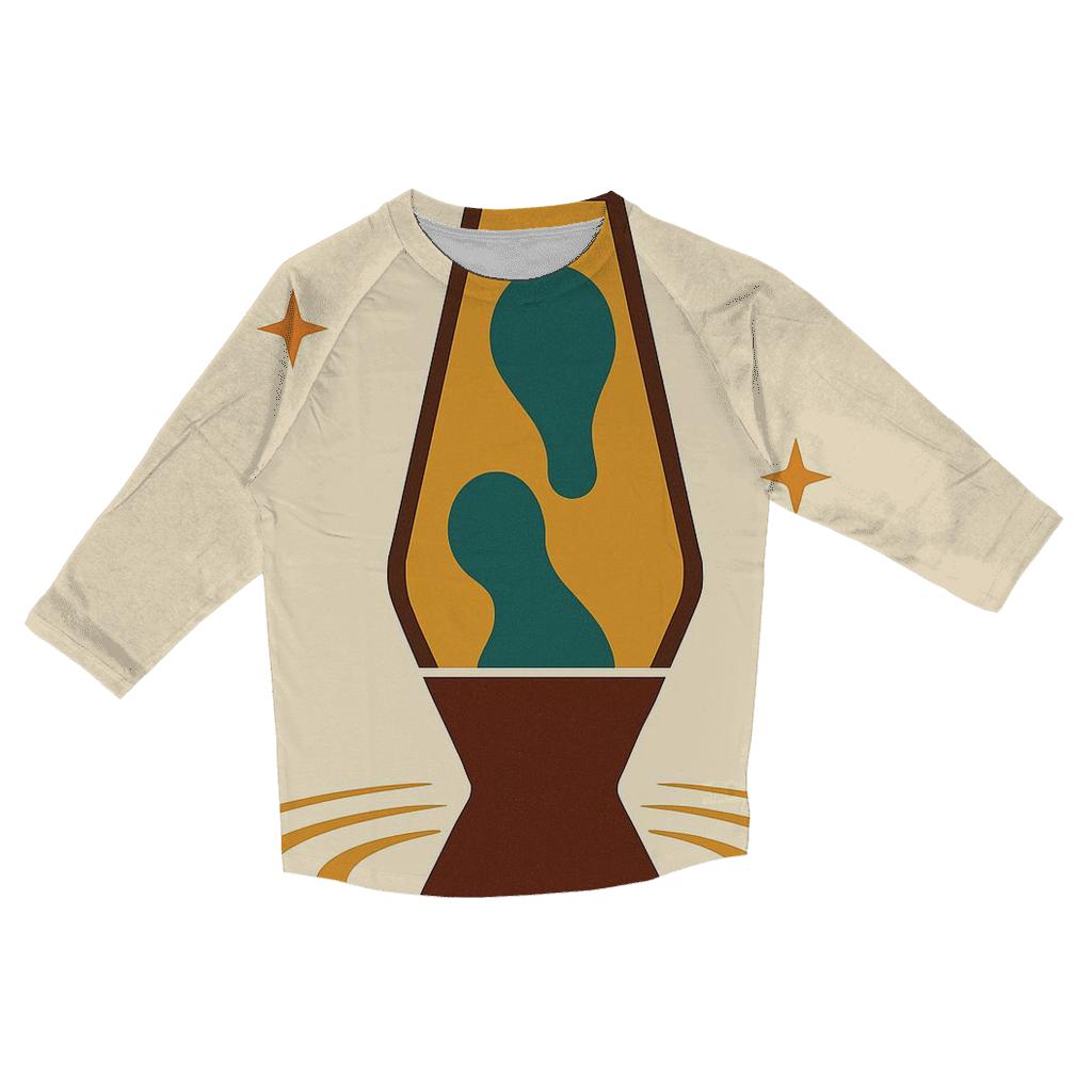 Groovy Lava Lamp Silhouette fashion 3/4 sleeve shirts
