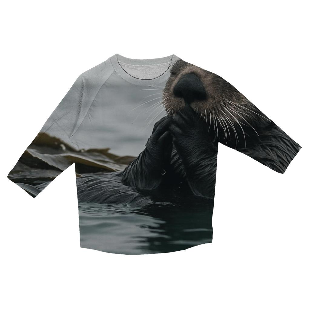 Kelp Edge Patrol Sea Otter custom 3/4 sleeve shirts