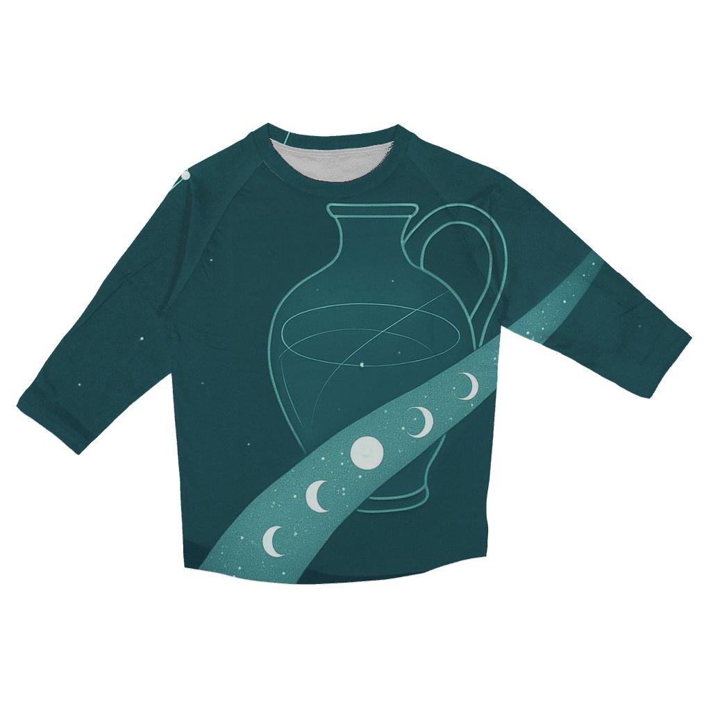 Aquarius Celestial Pouring Vessel designer 3/4 sleeve blouses