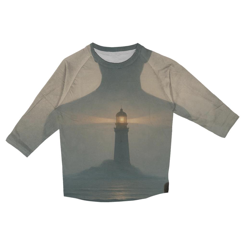 The Lighthouse In The Chest casual three quarter sleeve shirts