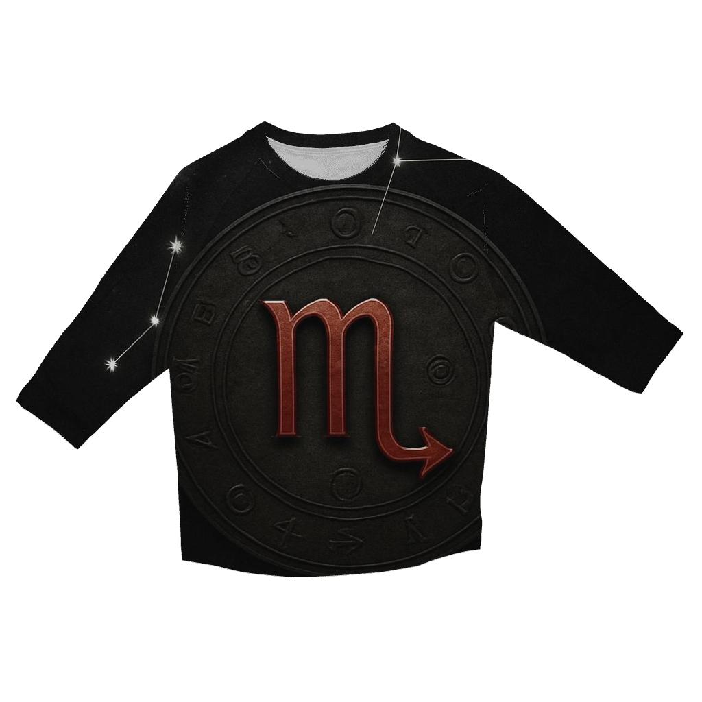 Scorpio Fixed Star Talon Sigil designer 3/4 sleeve blouses