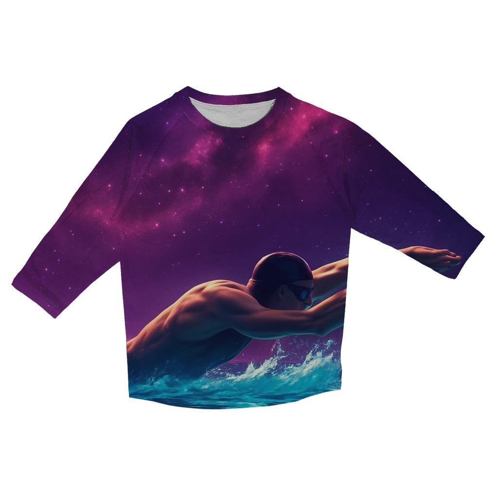 Nebula Swim Freestyle fashion 3/4 sleeve shirts