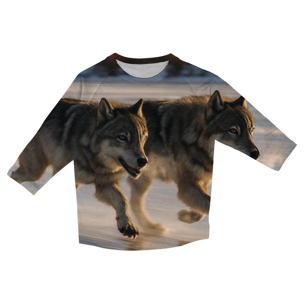 Ice Edge Hunt On A Wind Scoured Lake stylish quarter sleeve tops
