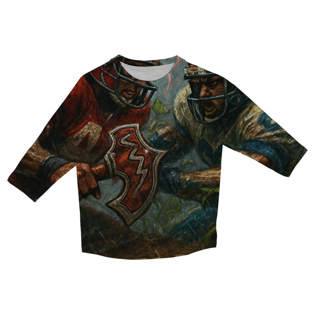 Ivy And Tomahawk Storm Scrimmage designer 3/4 sleeve blouses