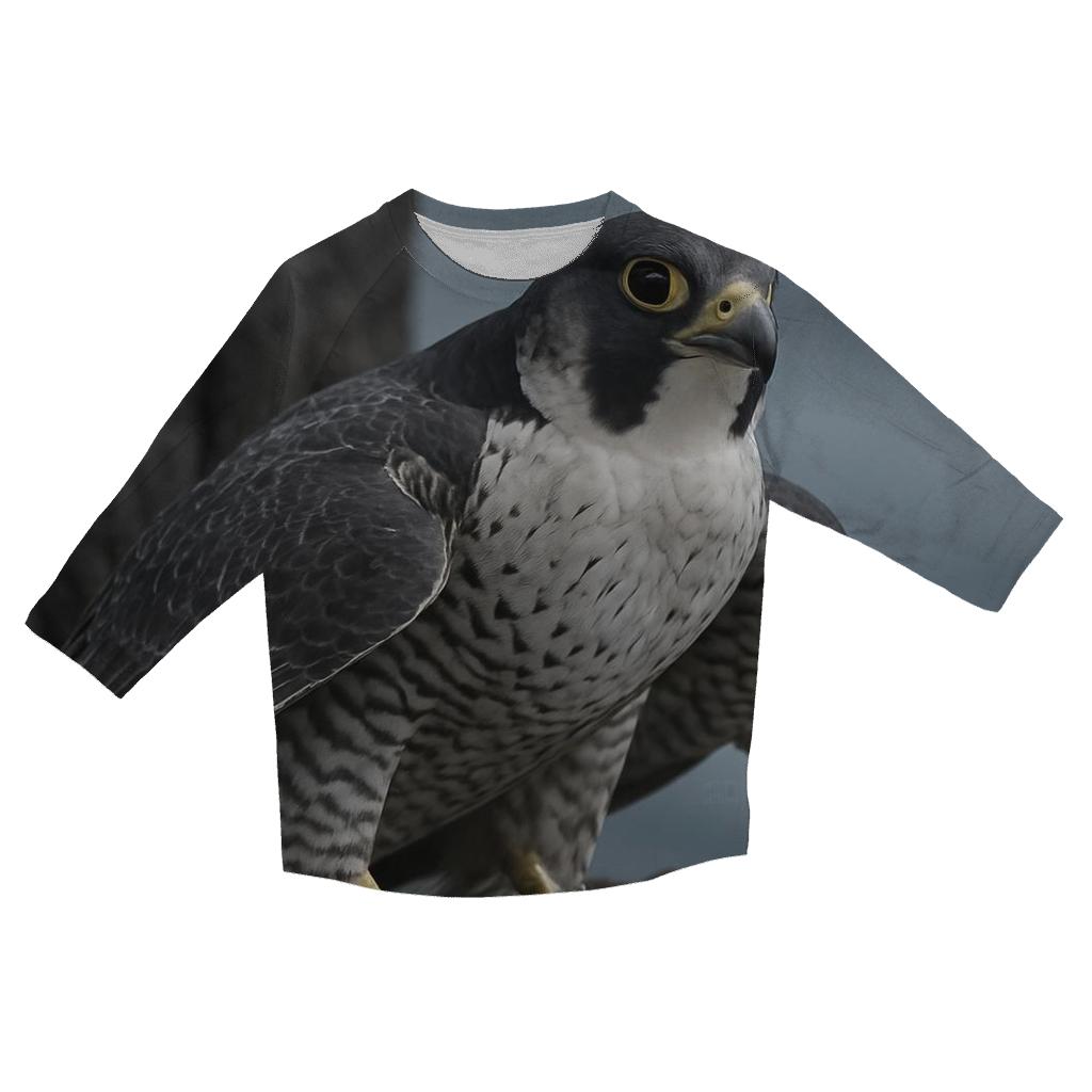 Basalt Ledge Sentinel Peregrine Falcon custom 3/4 sleeve shirts