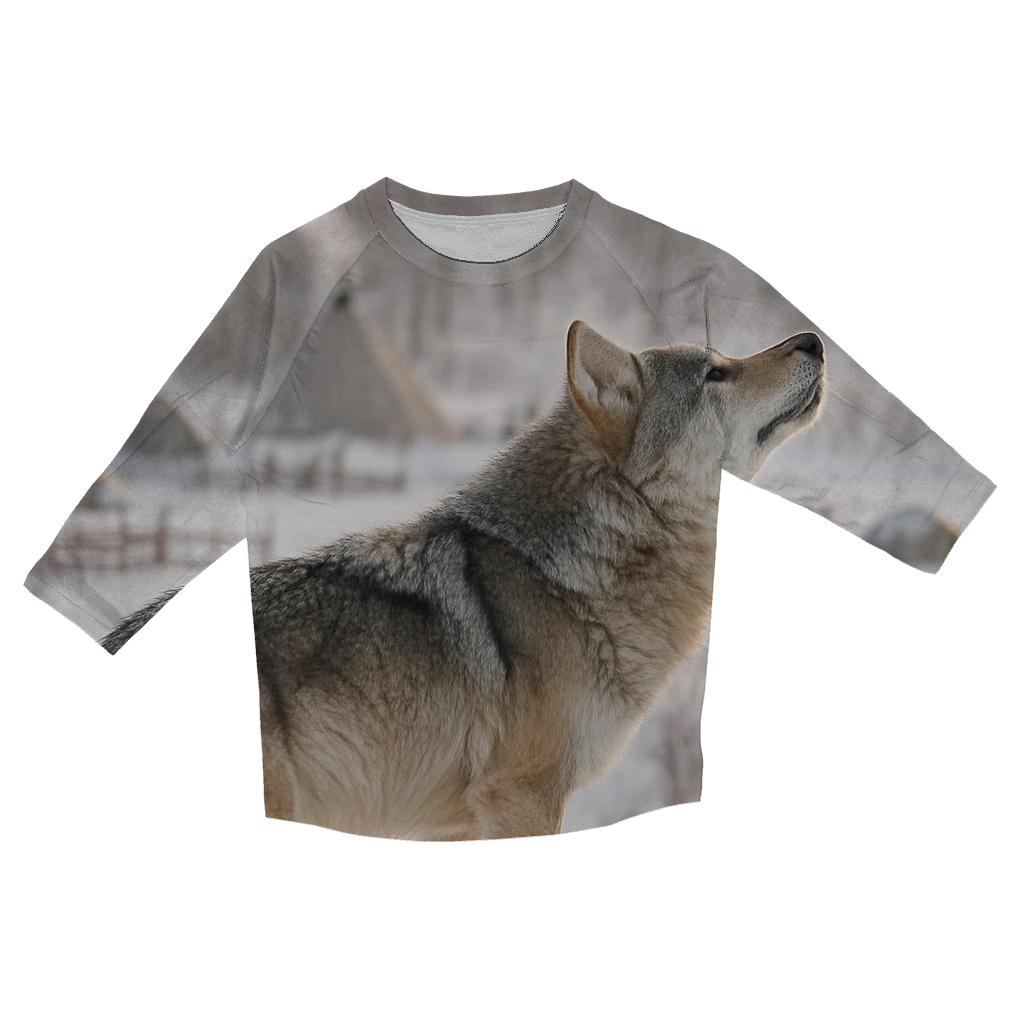 Cultural Landscape Crossing Near Reindeer Herding Camp designer 3/4 sleeve blouses