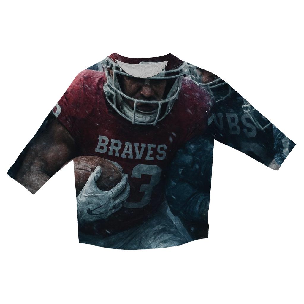 Frozen Wind Tunnel Goal Line Stand trendy 3/4 sleeve tops