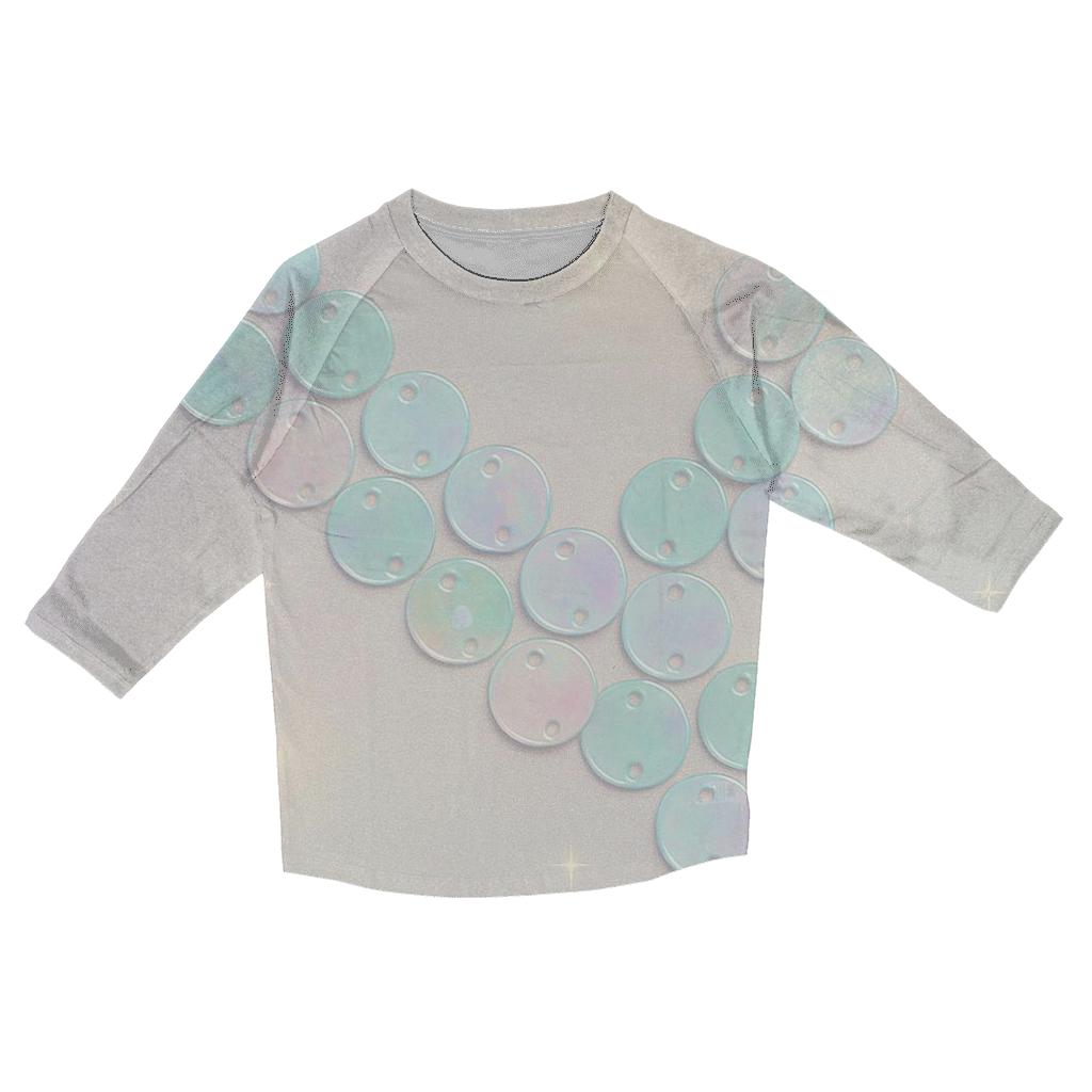 Pastel Sequin Drift cotton quarter sleeve shirts