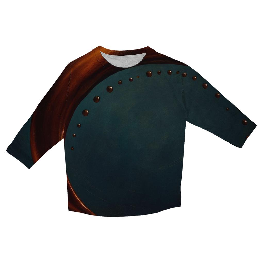 Espresso Arc Splash fashion 3/4 sleeve shirts