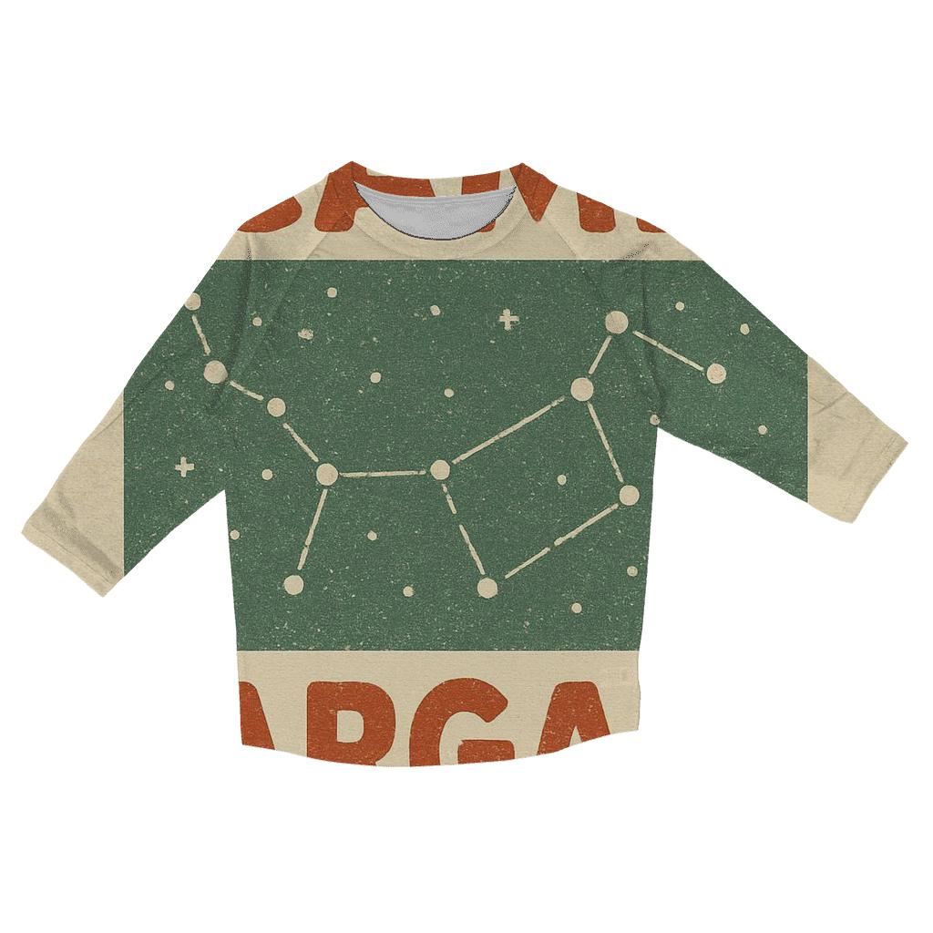 Retro Summer Camp Star Map Banner personalized 3/4 sleeve tees