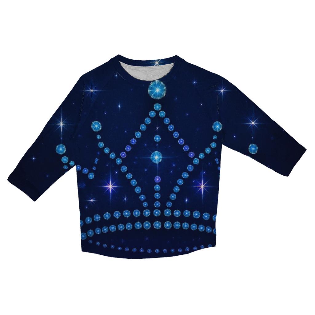 Midnight Crown Constellation fashion 3/4 sleeve shirts