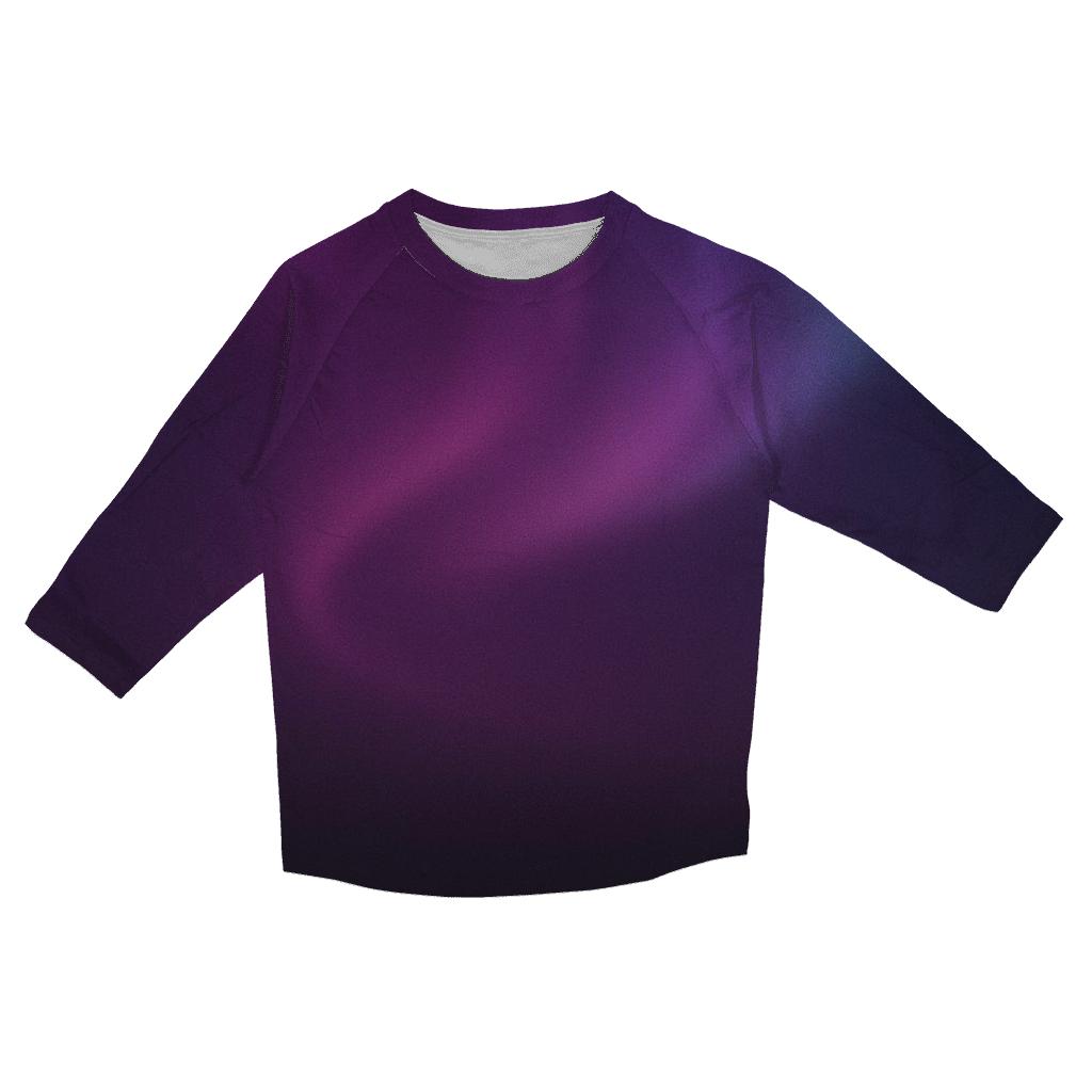 Midnight Plum Aurora Gradient designer 3/4 sleeve blouses