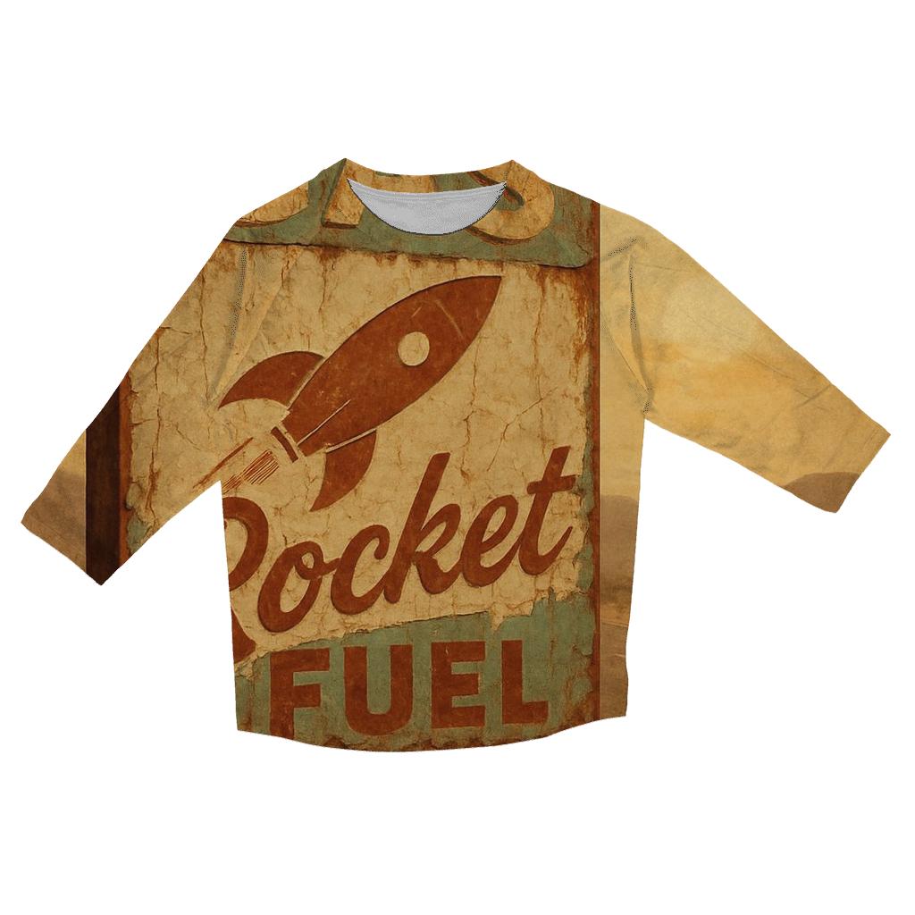 Dusty Desert Gas Station Cosmic Sign fashion 3/4 sleeve shirts