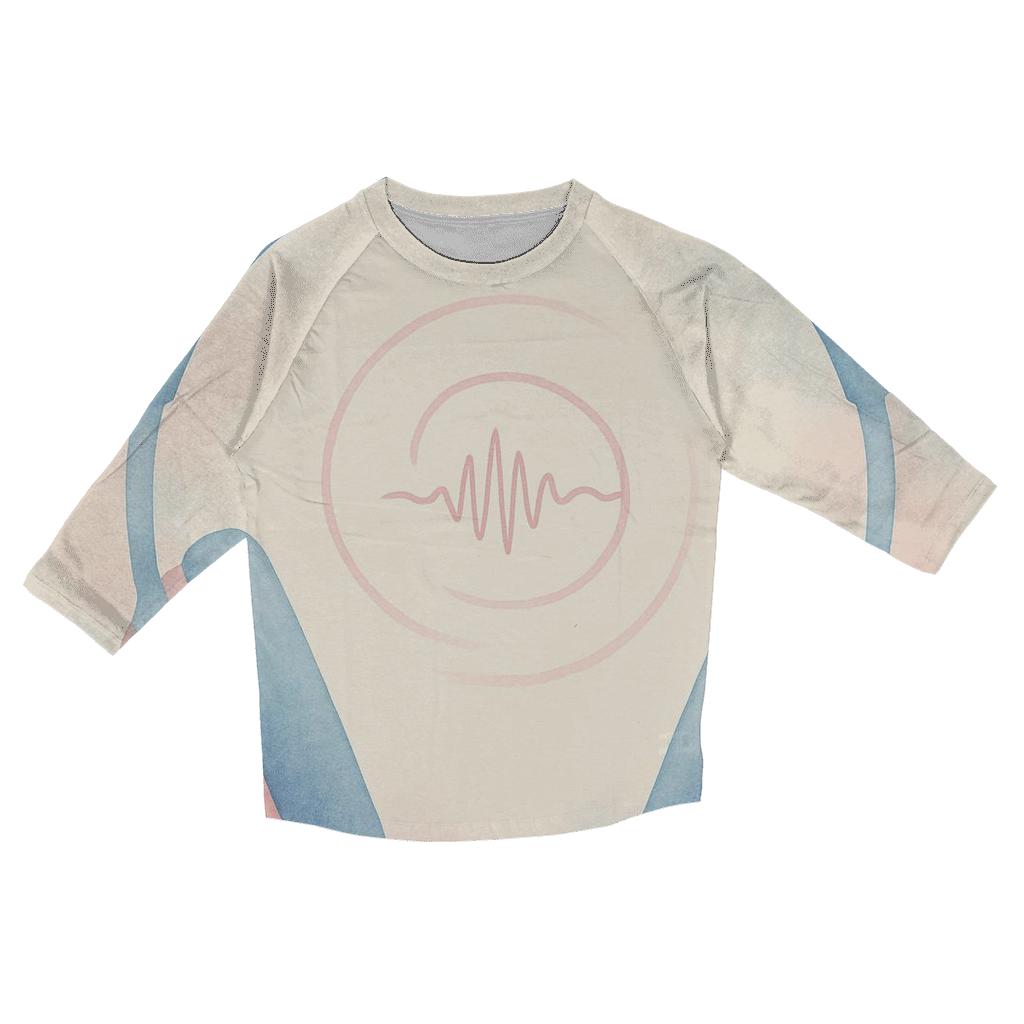 Watercolor Headphone Halo trendy 3/4 sleeve tops