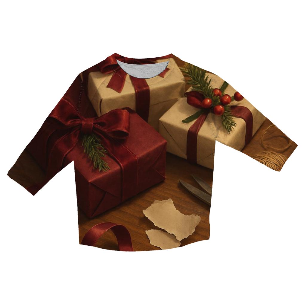 Ribbon Curl Gift Wrapping Table fashion 3/4 sleeve shirts