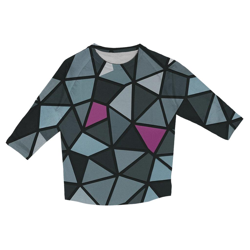 Disco Mirror Shard Mosaic stylish quarter sleeve tops