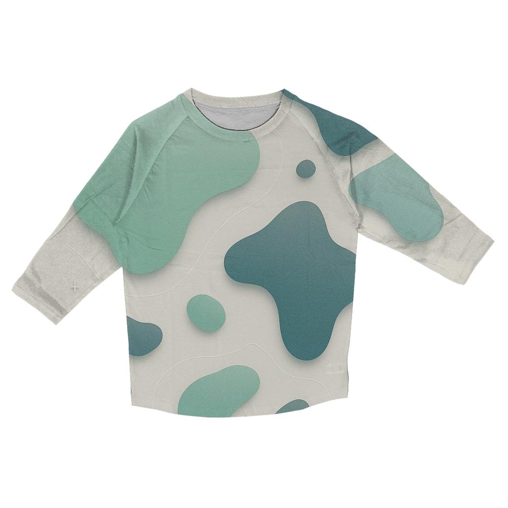 Floating Islands Minimal Map Lines cotton quarter sleeve shirts