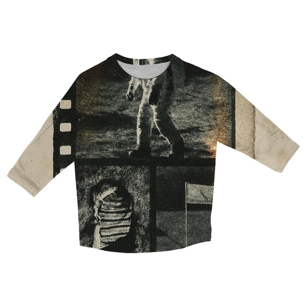 Vintage Film Strip Moon Landing Collage designer 3/4 sleeve blouses