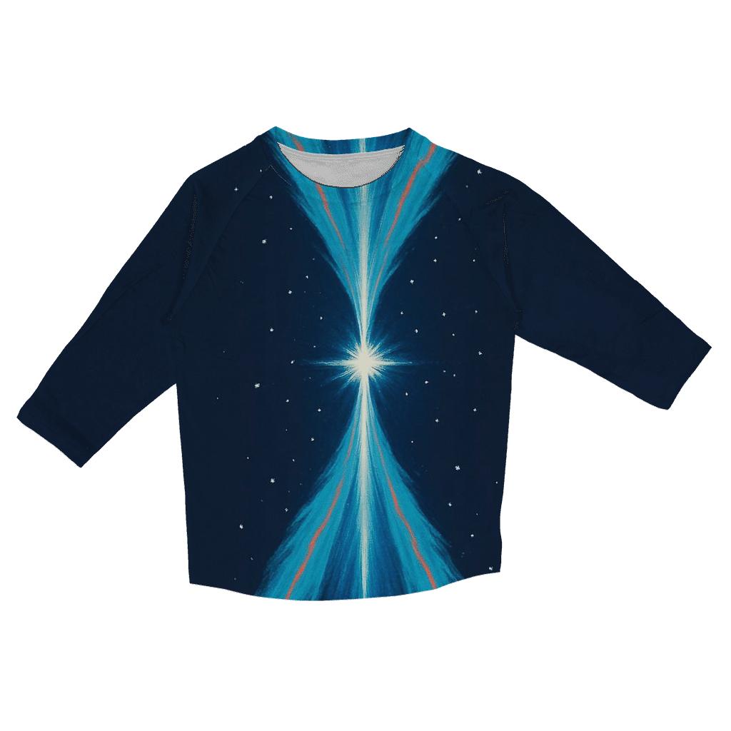 Jet Outflow Twin Plumes custom 3/4 sleeve shirts