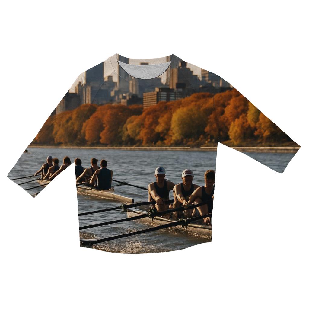 Autumn Regatta On The Hudson With Riverside And Midtown cotton quarter sleeve shirts
