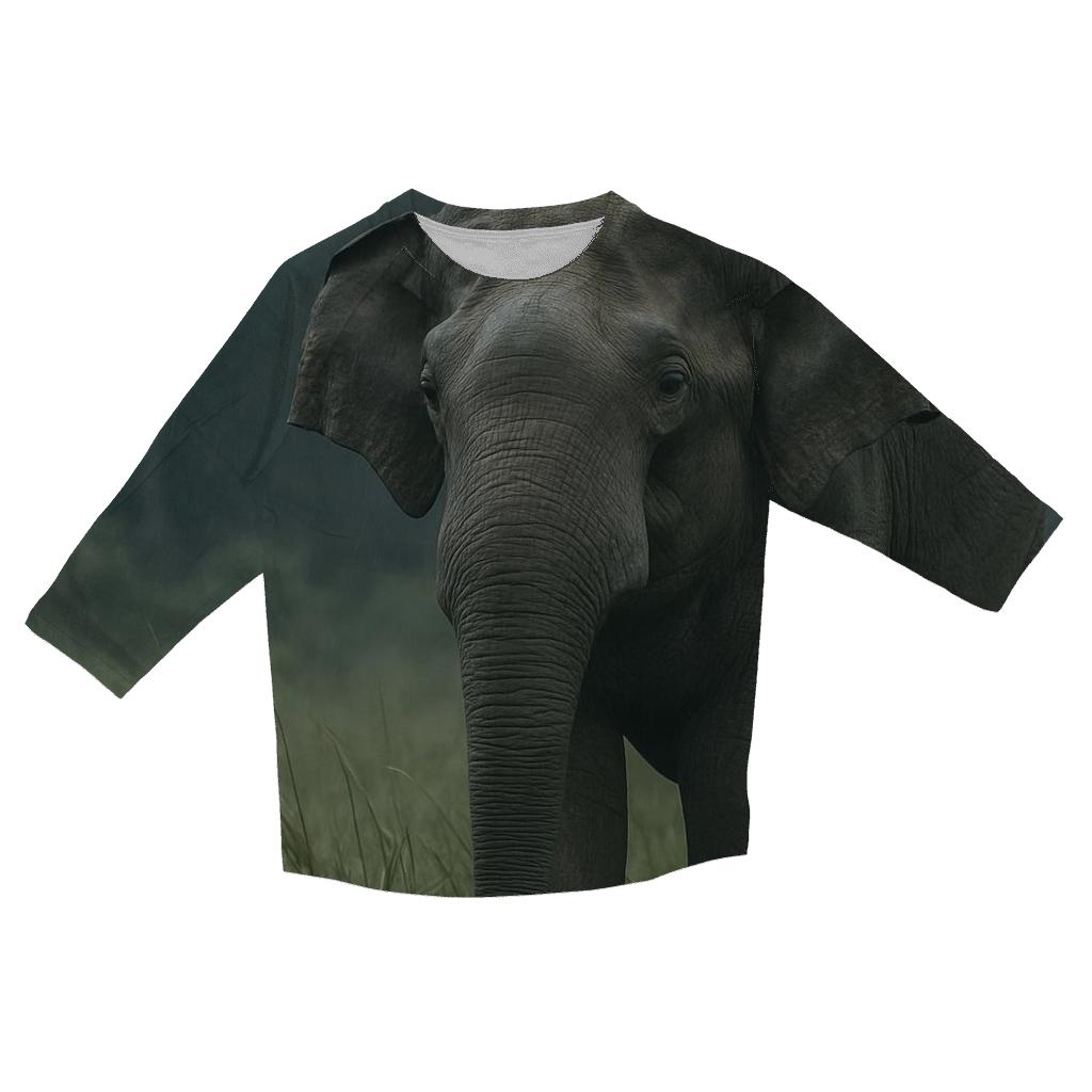 Monsoon Pause Indian Elephant casual three quarter sleeve shirts