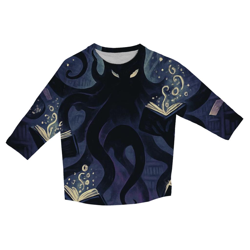 Midnight Library Kraken custom 3/4 sleeve shirts
