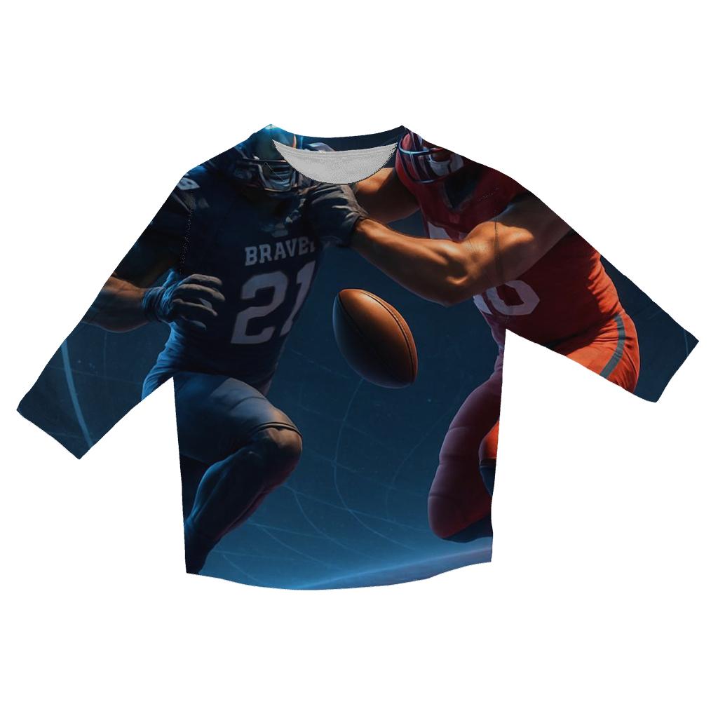 Hologram Yard Lines In Zero Gravity Arena trendy 3/4 sleeve tops