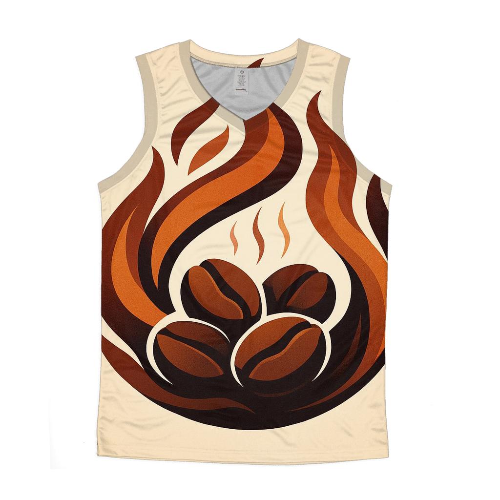 Copper Roast Flames trendy fitted tank tops