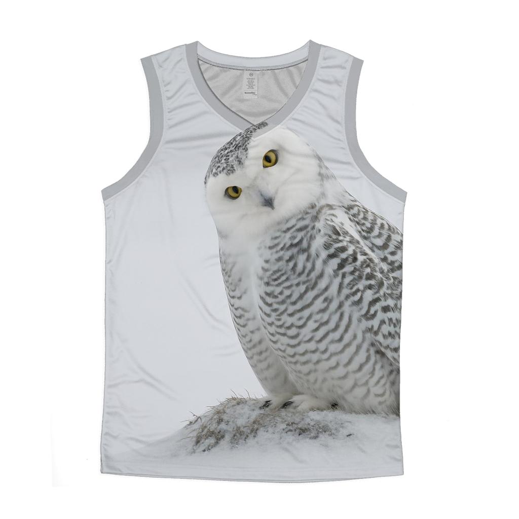 Frostline Listener Snowy Owl designer workout tanks