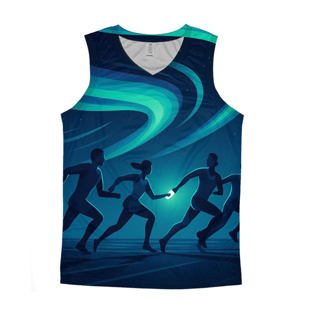 Aurora Sprint Relay cotton sleeveless tops