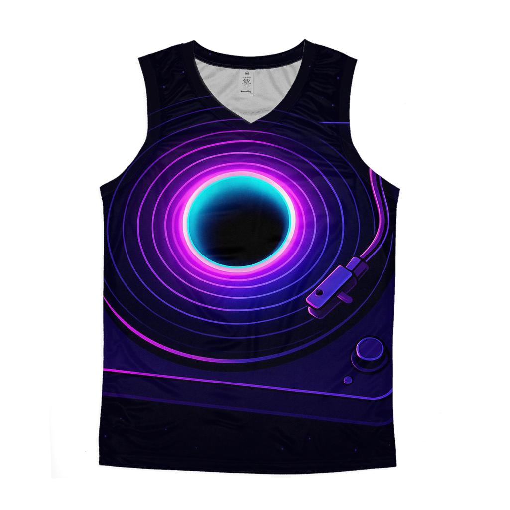 Hologram Turntable Portal casual summer tank tops