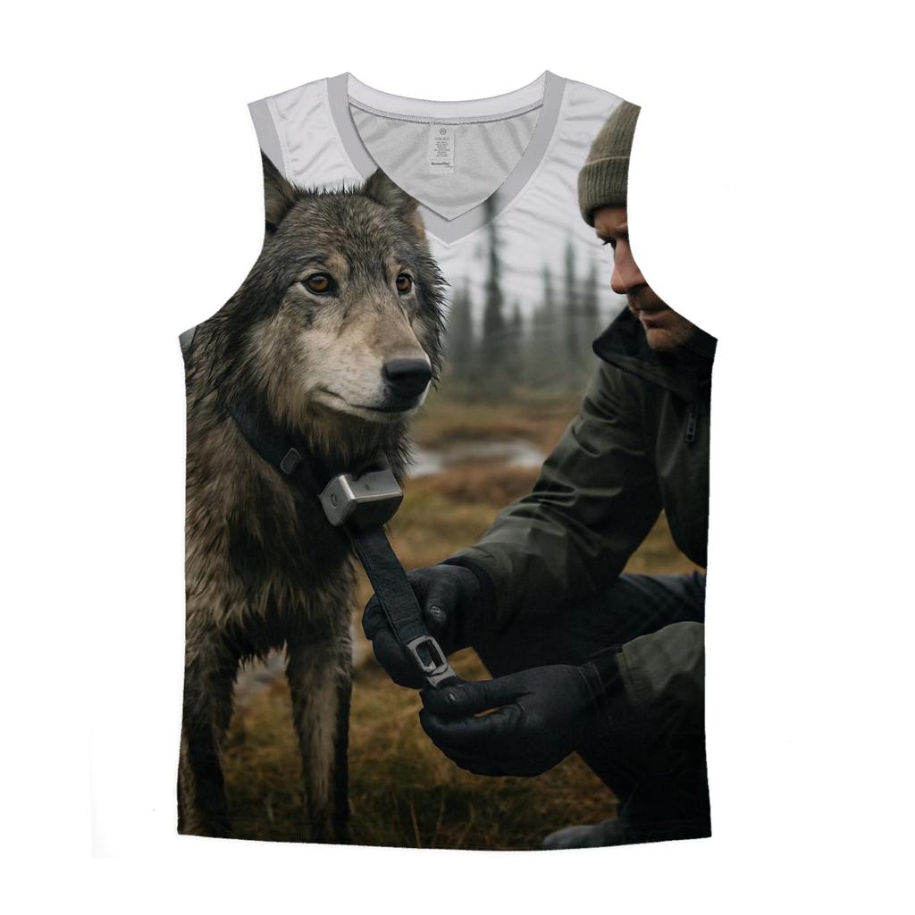 Radiocollar Field Check In Boreal Muskeg personalized athletic tanks