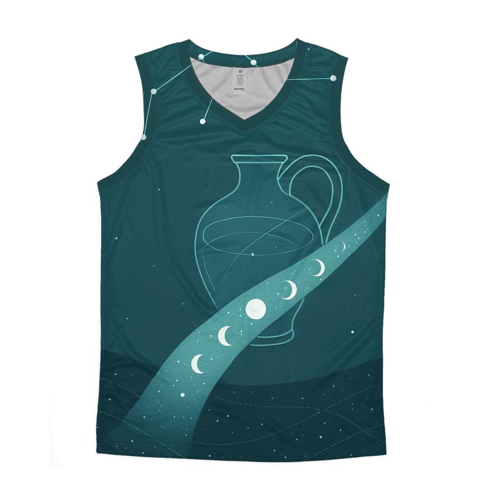 Aquarius Celestial Pouring Vessel custom tank tops