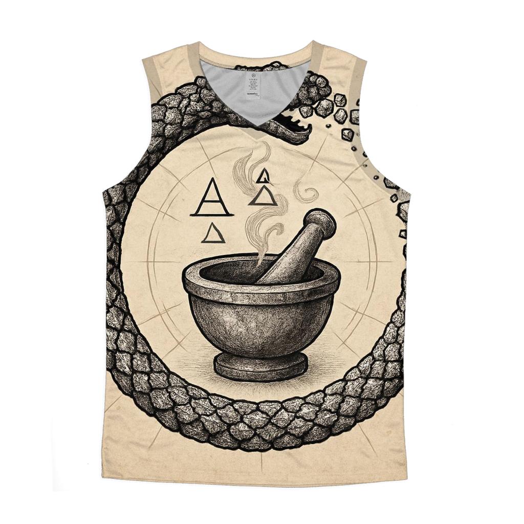 Alchemical Salt Ouroboros Seal casual summer tank tops
