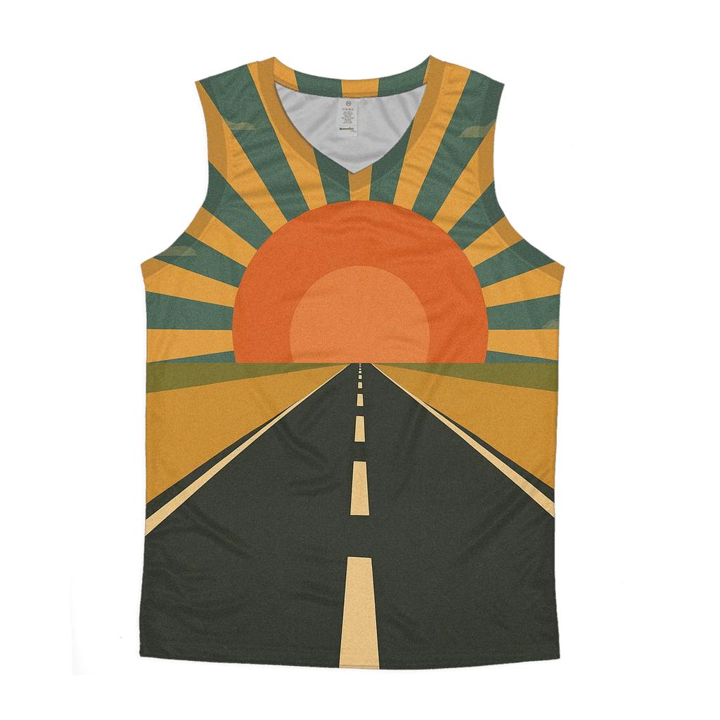 Sunburst Road Trip Horizon casual summer tank tops
