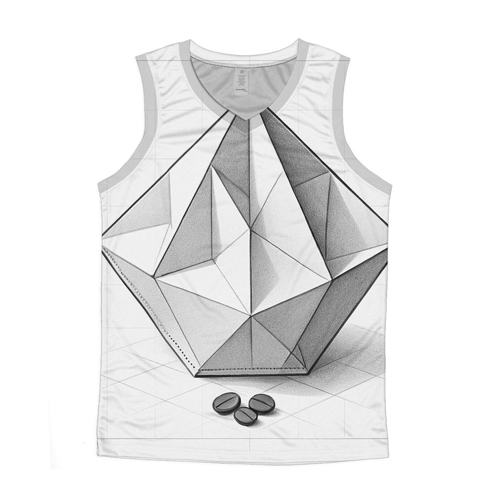 Filter Fold Geometry trendy fitted tank tops