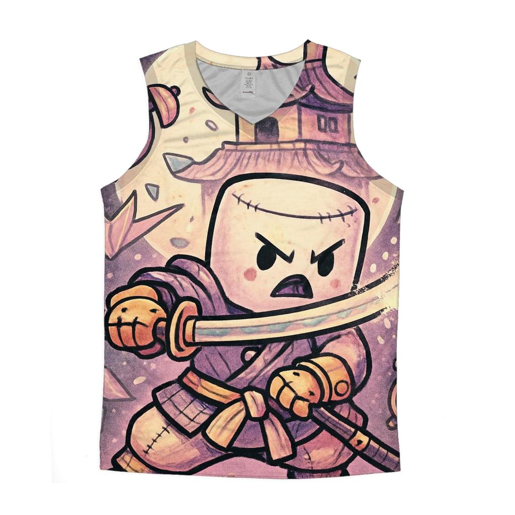 Clockwork Marshmallow Samurai casual summer tank tops