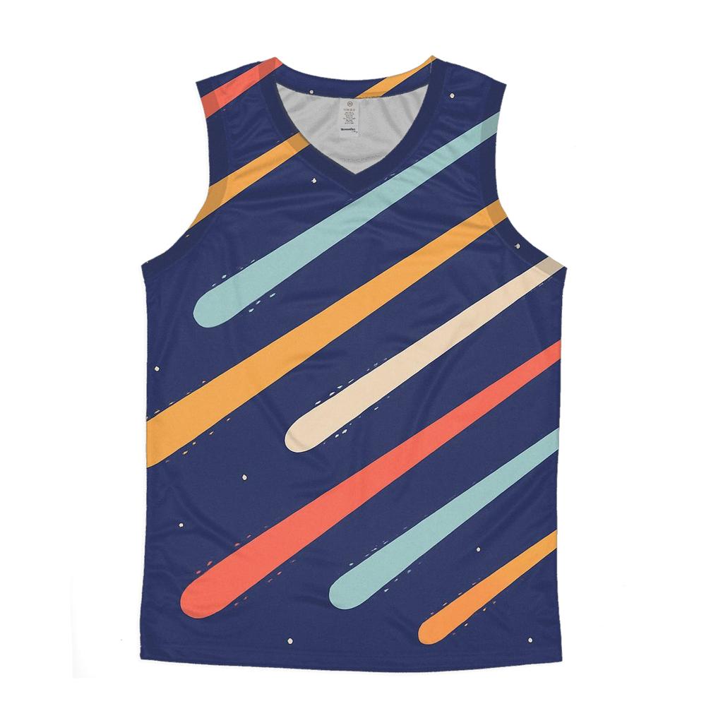 Comet Trail Fan Overprint designer workout tanks