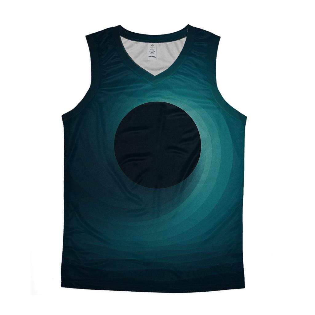 Tidal Teal Eclipse Gradient stylish racerback tanks
