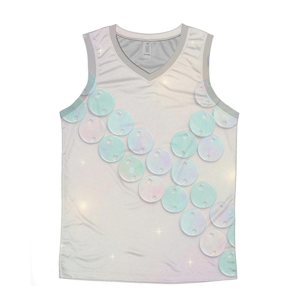 Pastel Sequin Drift personalized athletic tanks