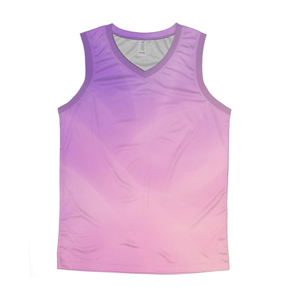 Orchid Nebula Veil Gradient cotton sleeveless tops