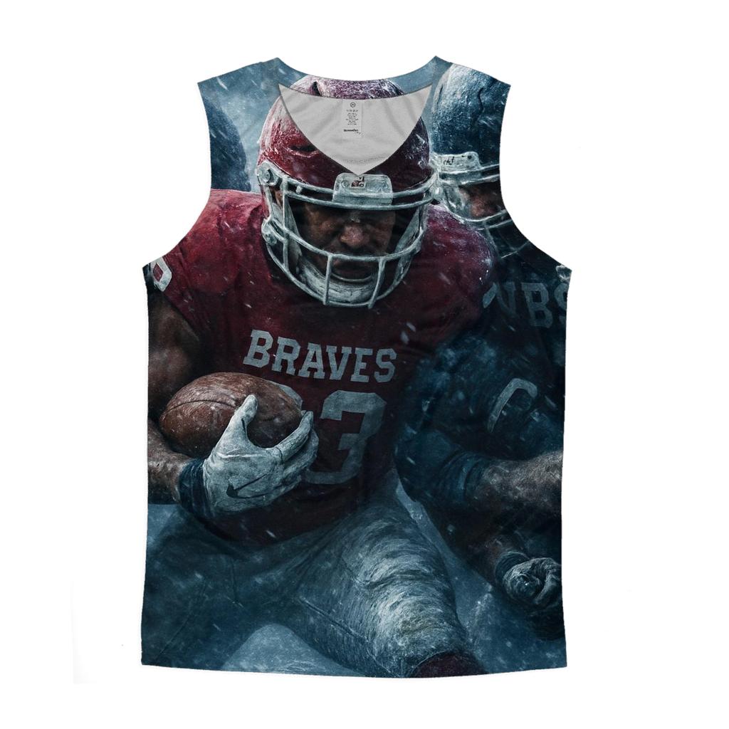 Frozen Wind Tunnel Goal Line Stand personalized athletic tanks