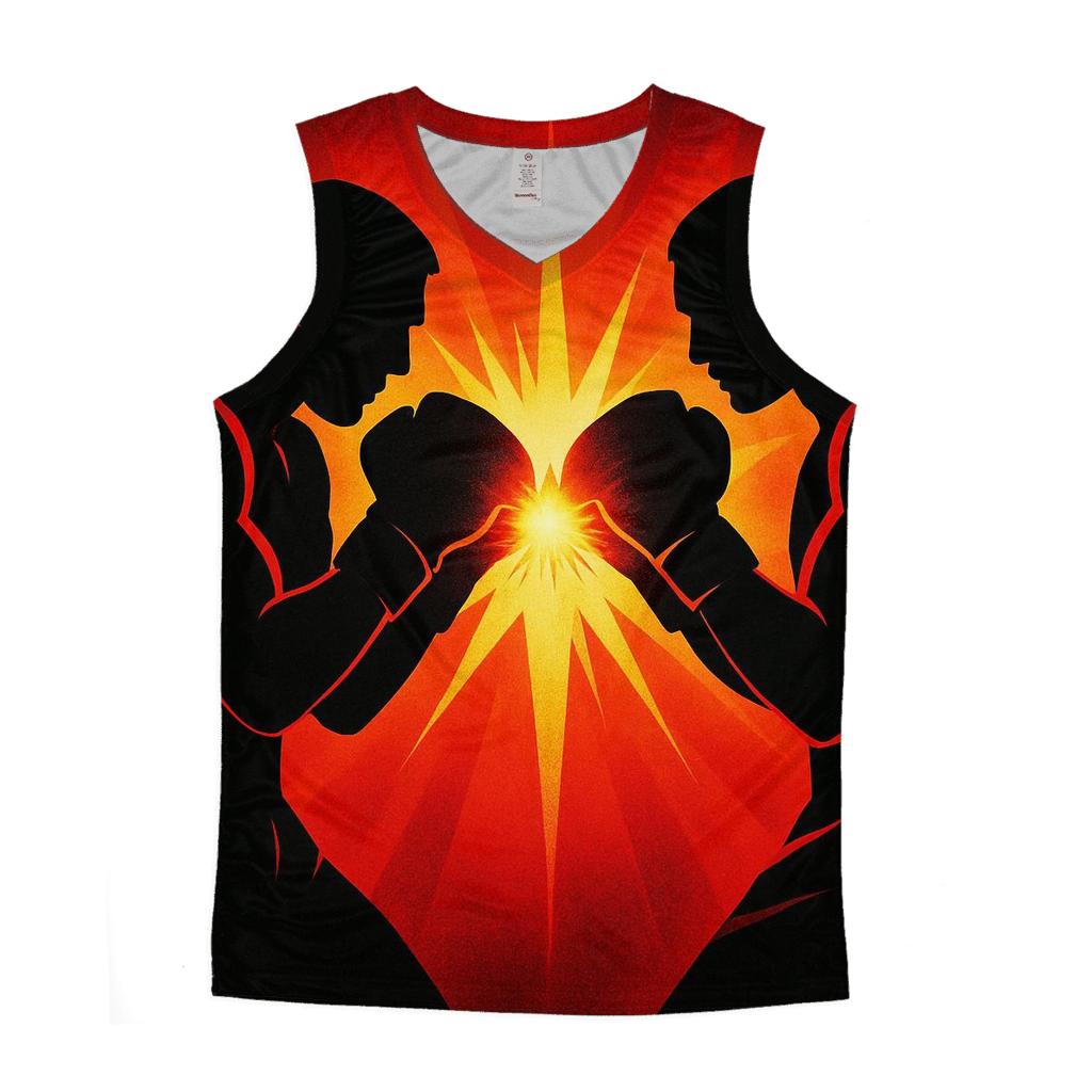 Solar Flare Boxing trendy fitted tank tops
